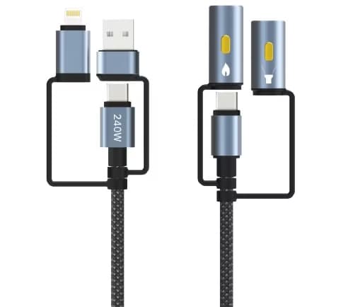 کابل شارژ 6 کاره کی اف سنیور مدل KF Senior S-15 6 in 1 Data Cable