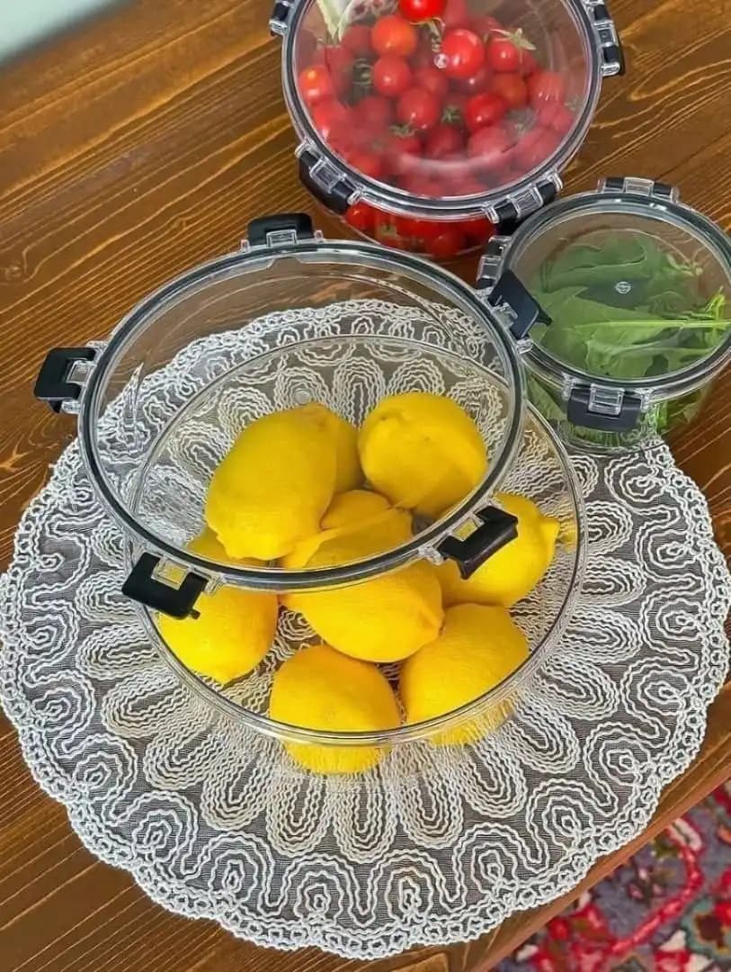 ظروف نگهدارنده سه تایی گرد و مستطیل — تصویر ۳