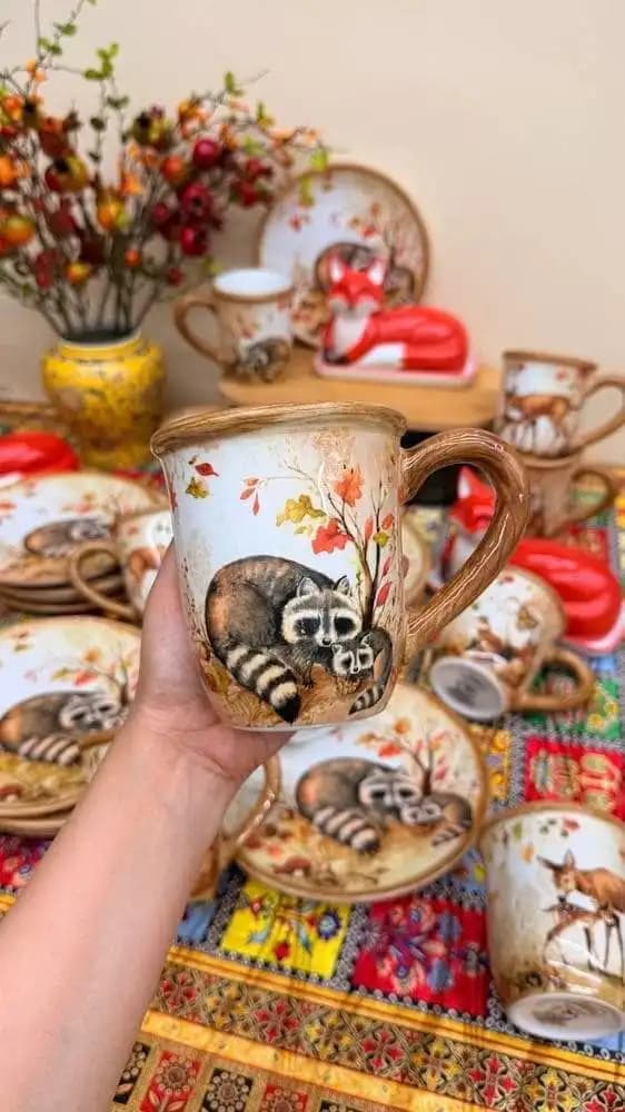 ماگ سرامیکی طرح پاییزی — تصویر ۳