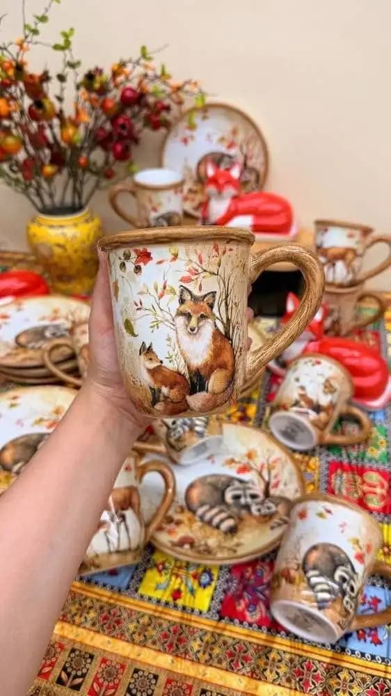 ماگ سرامیکی طرح پاییزی — تصویر ۲