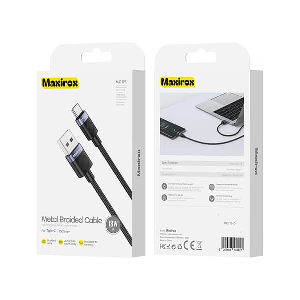 کابل شارژ Maxirox مدل MC115 — تصویر ۲