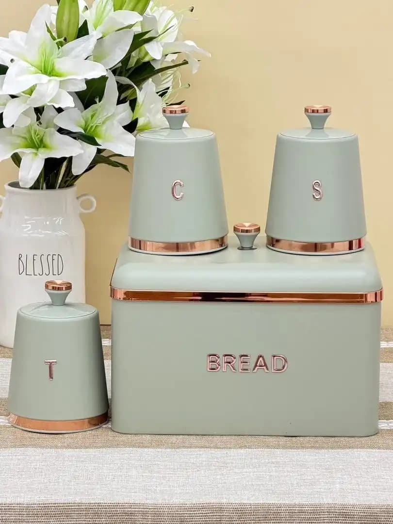 ست باکس نان و بانکه ۴ پارچه طرح اسمگ Smeg Style