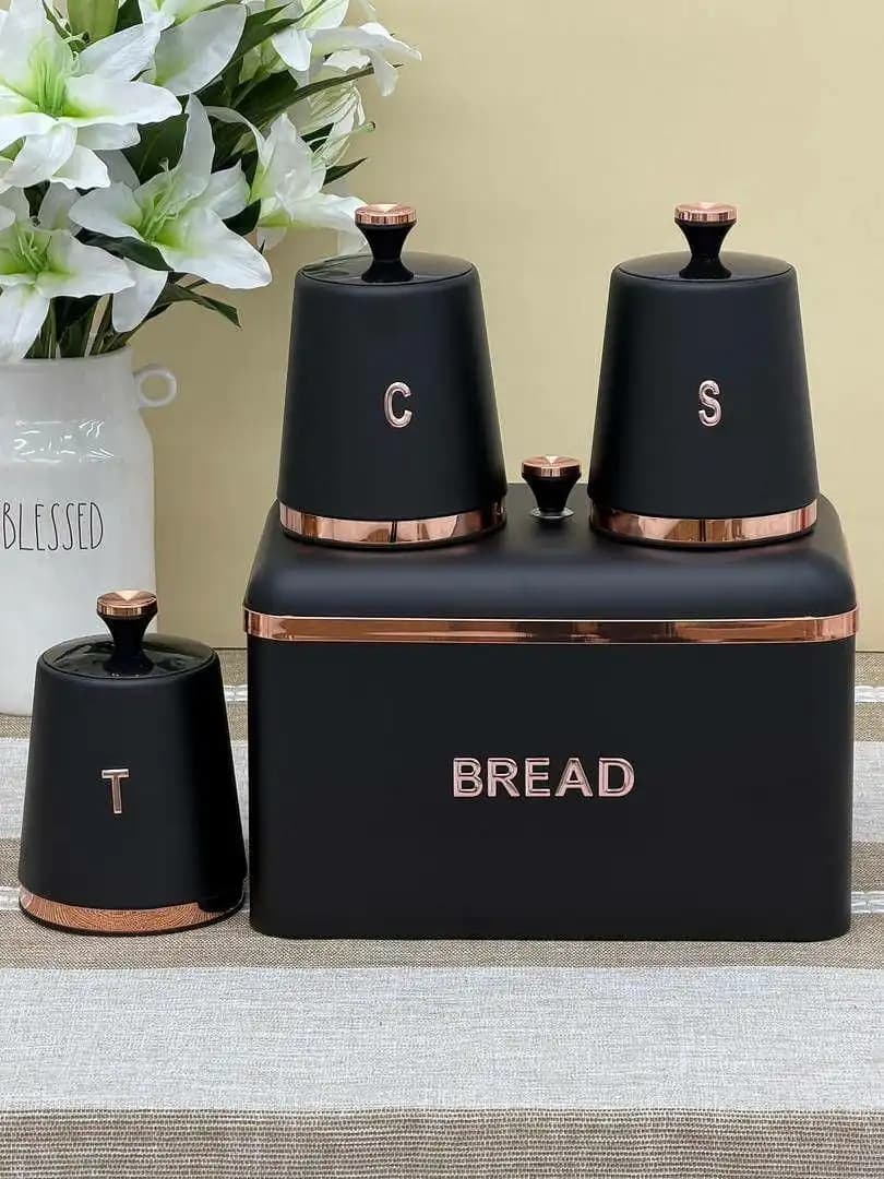 ست باکس نان و بانکه ۴ پارچه طرح اسمگ Smeg Style — تصویر ۶