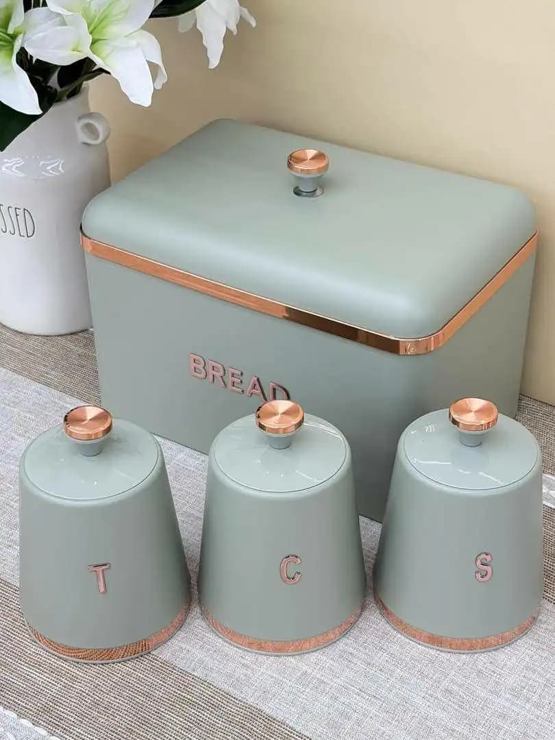 ست باکس نان و بانکه ۴ پارچه طرح اسمگ Smeg Style — تصویر ۴