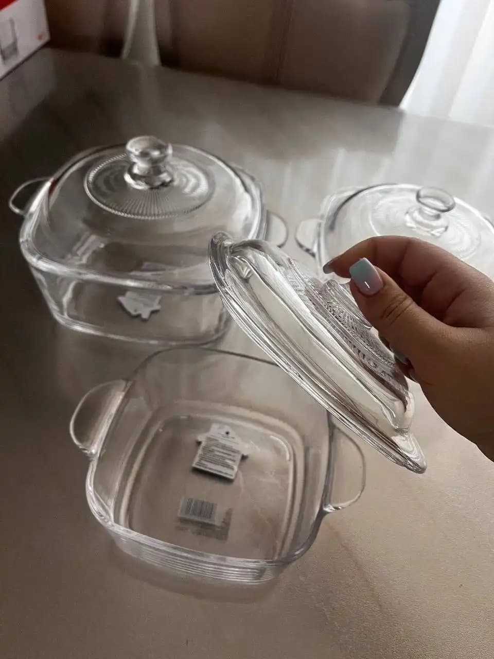 قابلمه پیرکس شعله مستقیم POUGINE — تصویر ۷