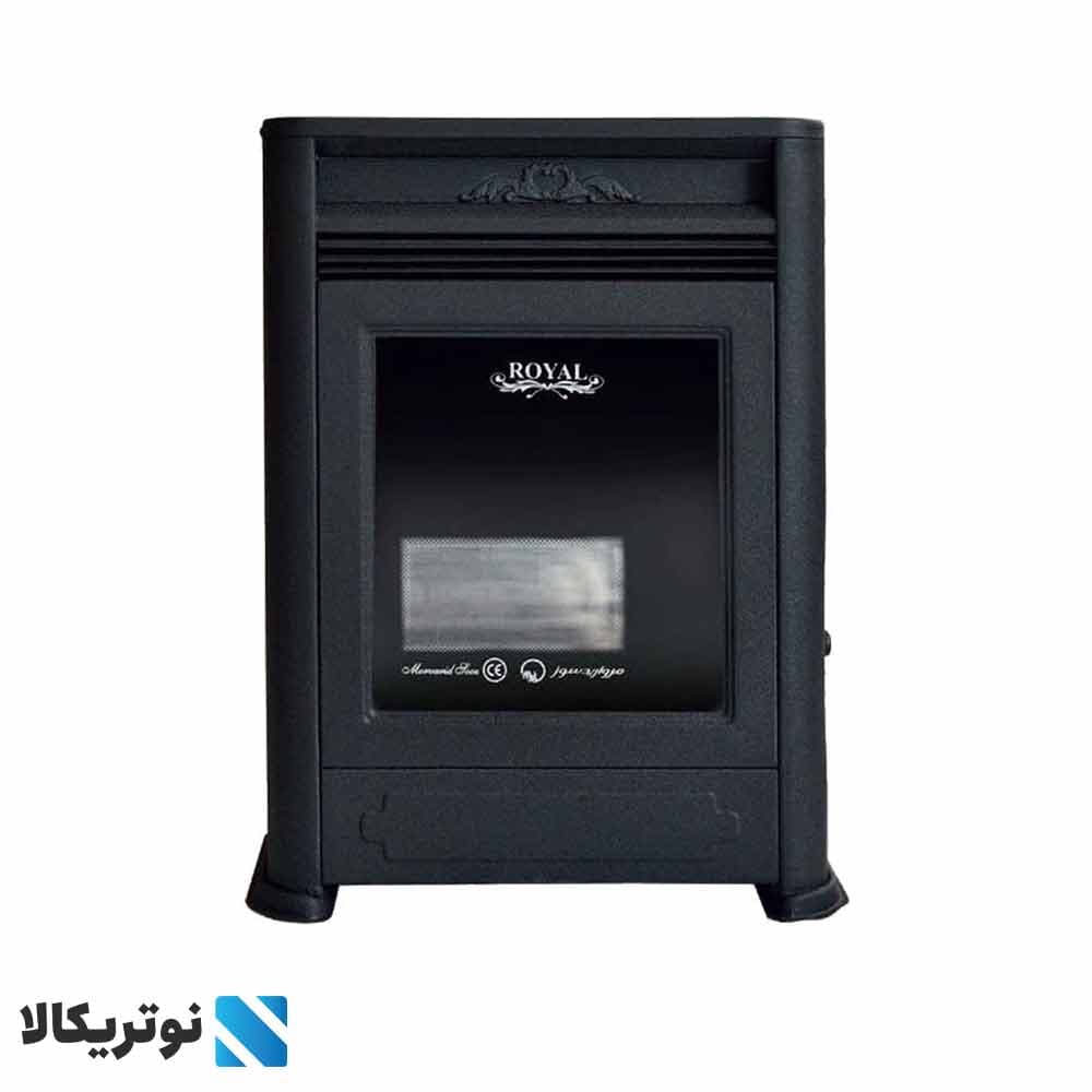 بخاری گازی مروارید سوز شرق طرح شومینه رویال مدل 8000