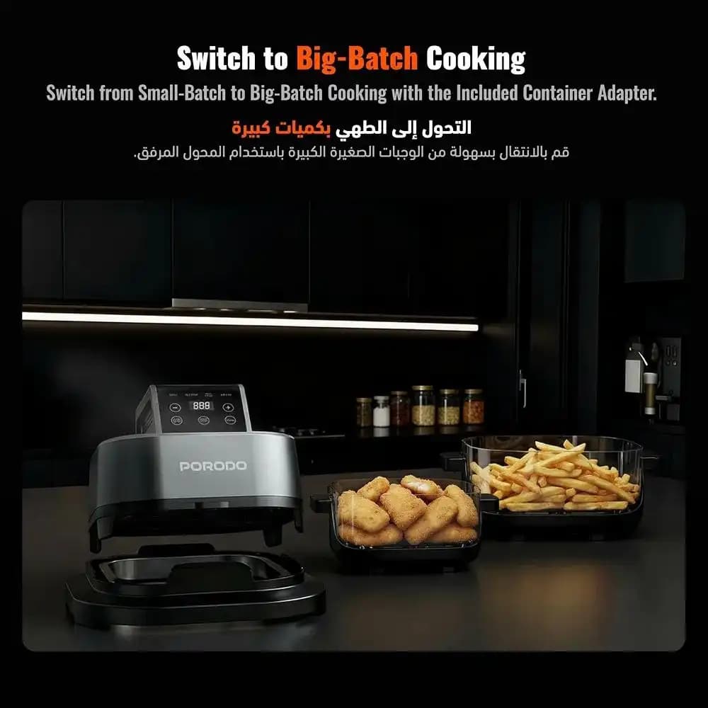سرخکن بدون روغن ۲ مخزنه پرودو مدل PDAF532T — تصویر ۸