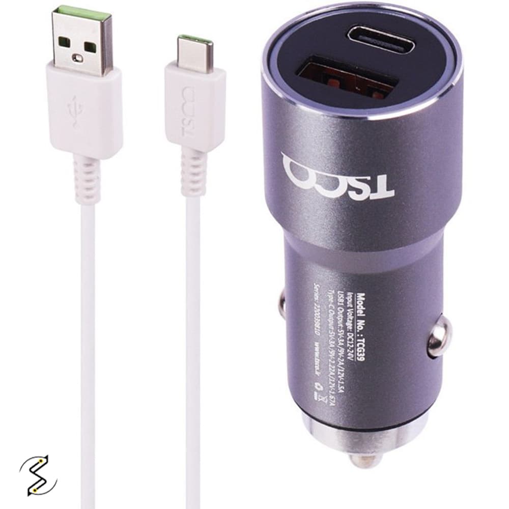 شارژر فندکی 38 وات تسکو ( TSCO ) مدل TCG 39
