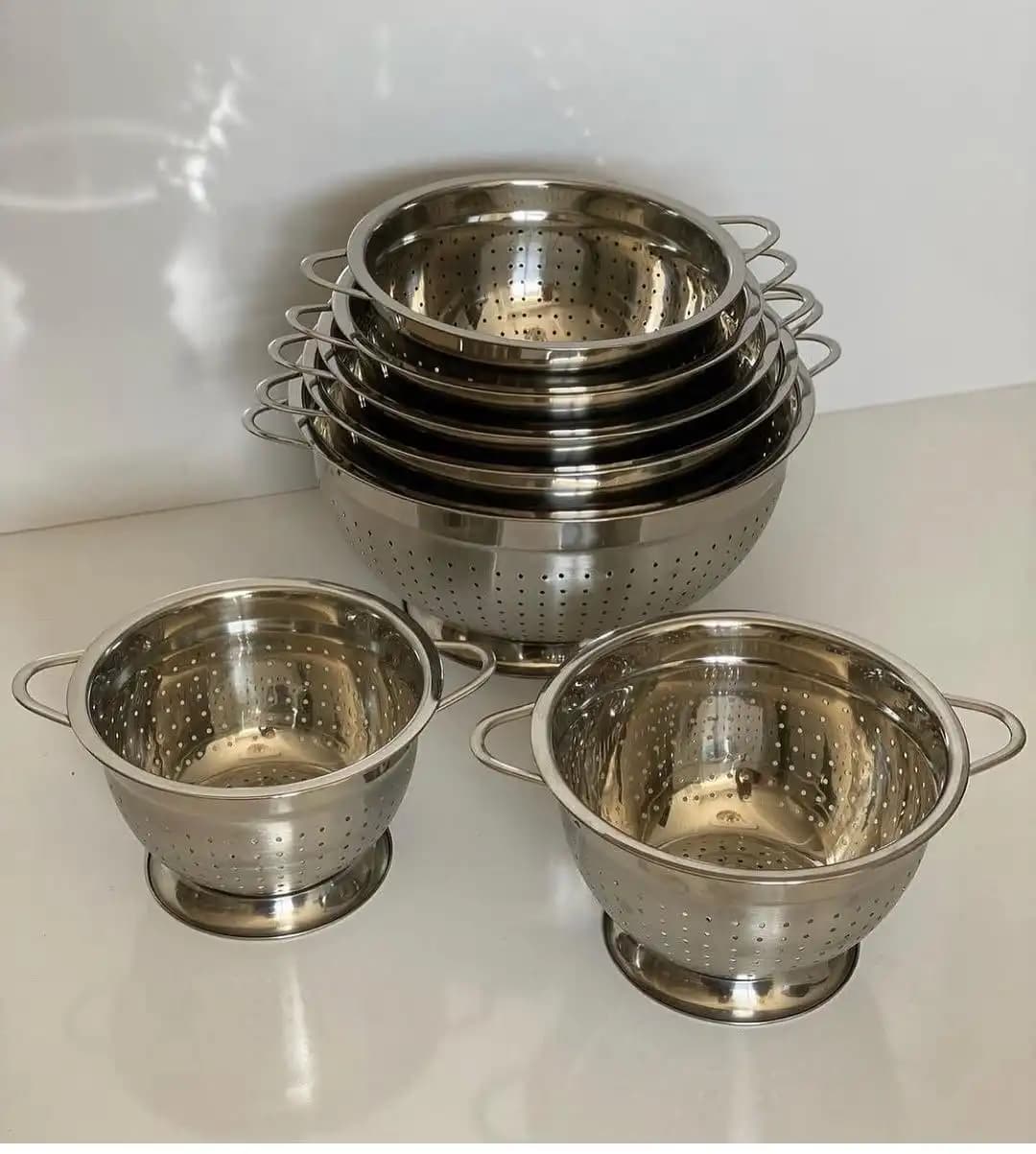 ست آبکش پایه دار استیل — تصویر ۵