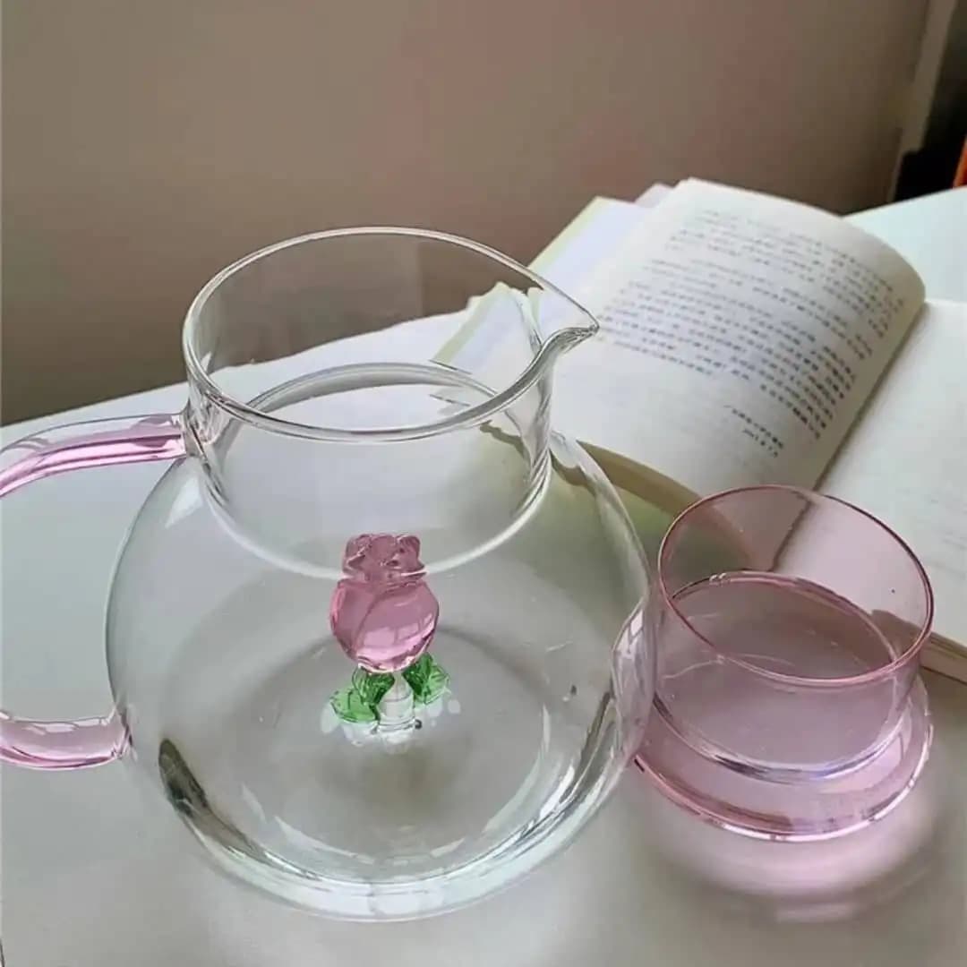 ست پارچ و ماگ رز پیرکس — تصویر ۲