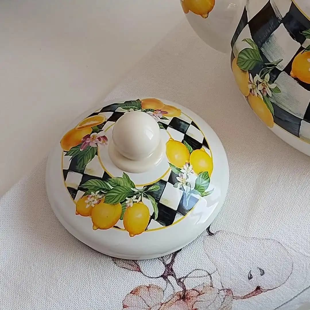 کتری لعابی لیمویی 2.5 لیتری — تصویر ۵