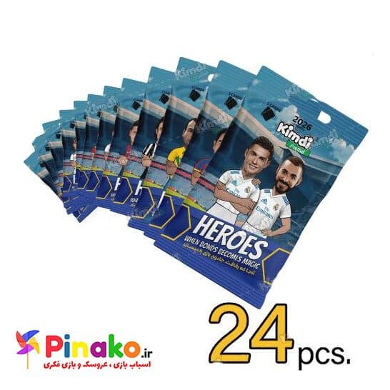 ورق 24 تایی کیمدی فوتبال هیرو 2026 Heroes — تصویر ۲