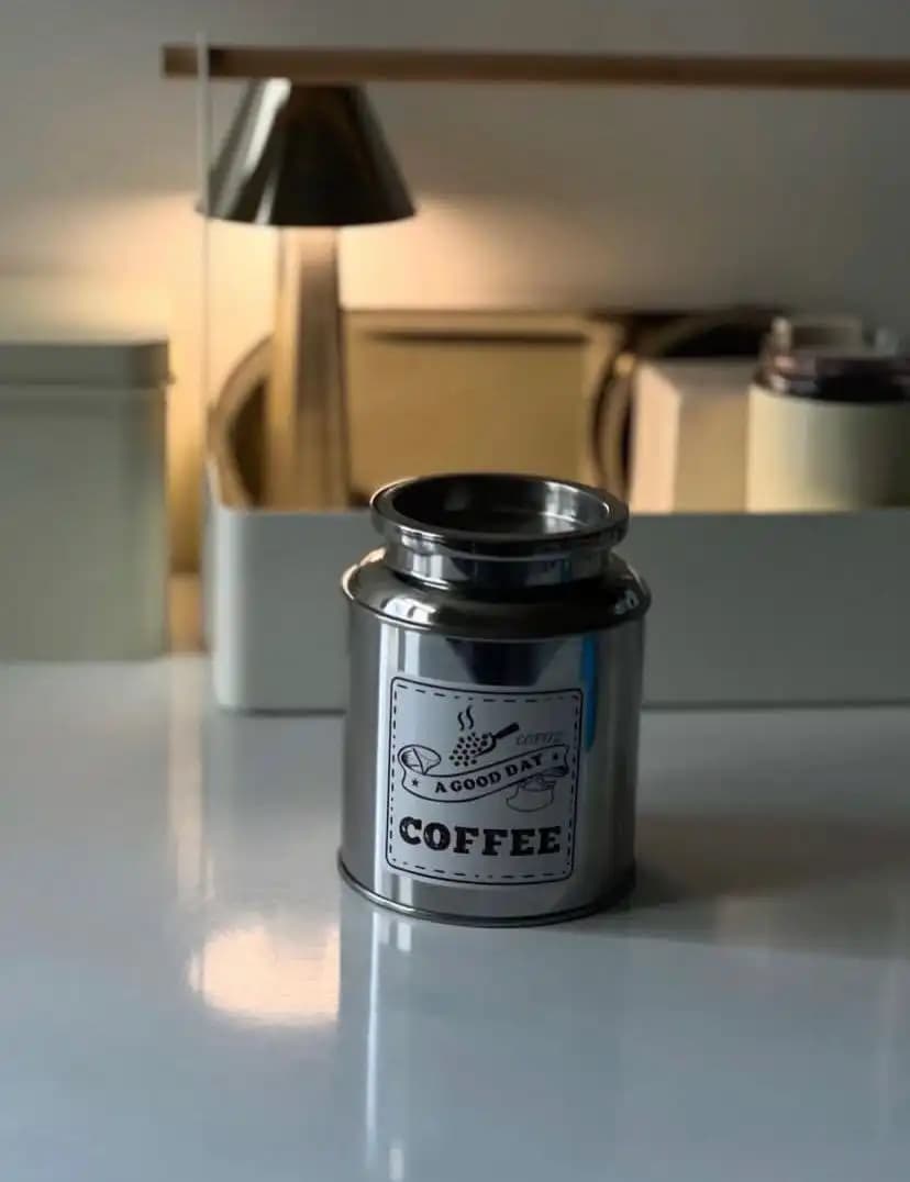 بانکه فلزی طرح کلاسیک Coffee — تصویر ۵