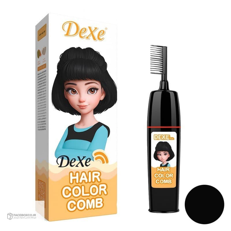 فوم رنگ مو موقت دکسی مدل Comb حجم 200 میلی لیتر رنگ مشکی