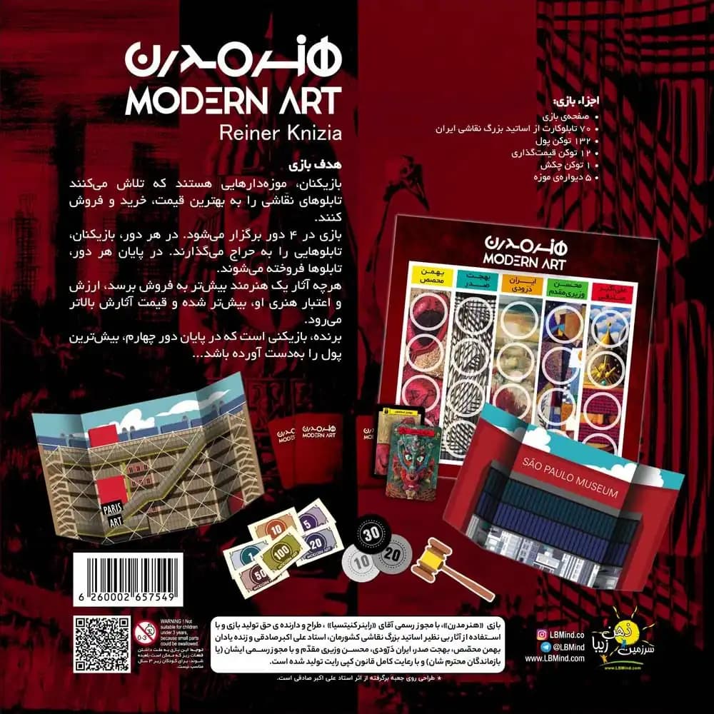 بازی رومیزی هنر مدرن (Modern Art) — تصویر ۲