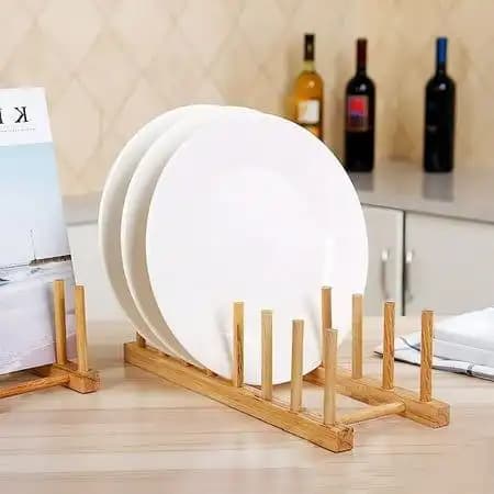 استند چوبی آبچکان بشقاب