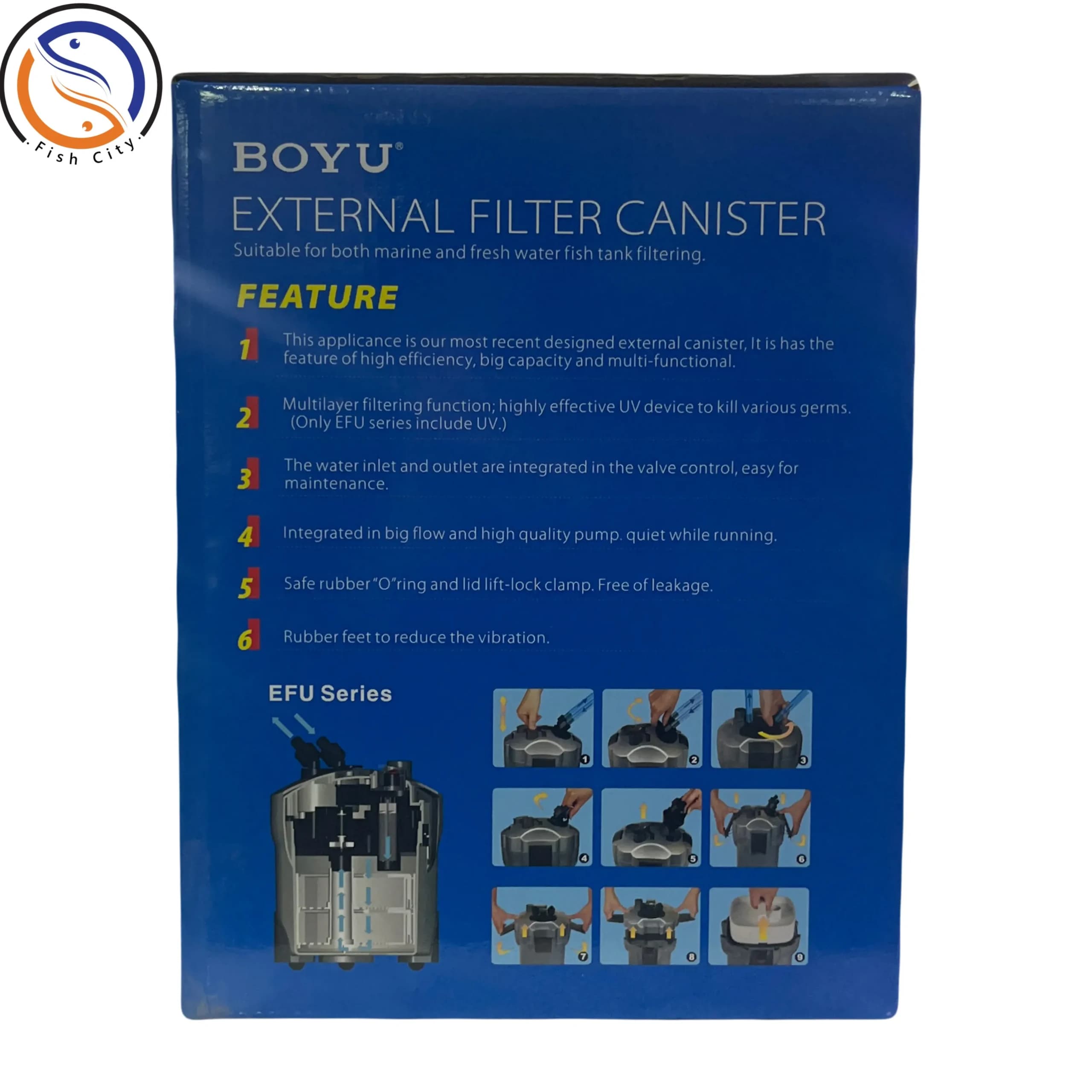 فیلتر سطلی آکواریوم بویو مدل EF-10 — تصویر ۶