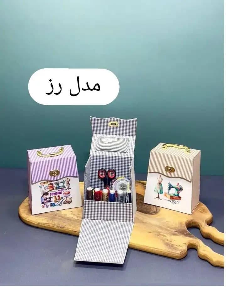 جعبه نخ سوزن مدل رز — تصویر ۳