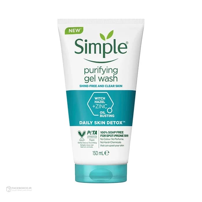 ژل شست‌وشوی صورت سیمپل مدل purifying اورجینال