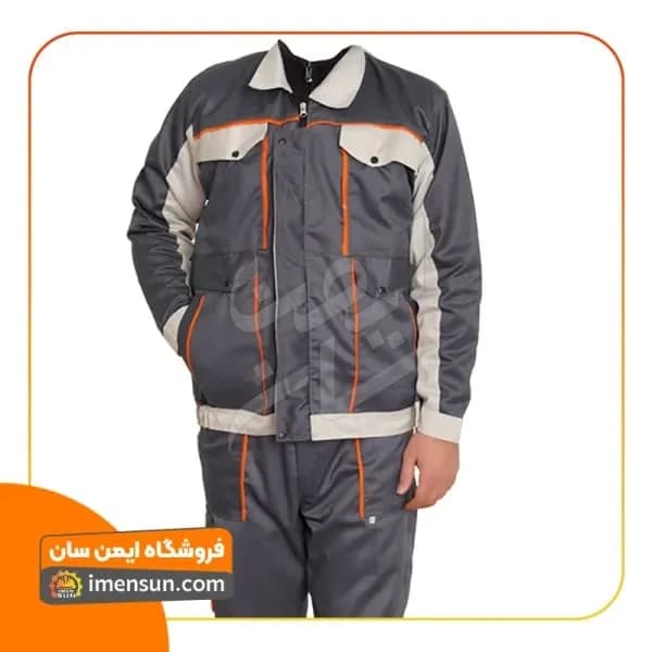 لباس کار بوفالو طوسی (جامبو سایز)