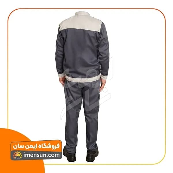 لباس کار بوفالو طوسی (جامبو سایز) — تصویر ۴