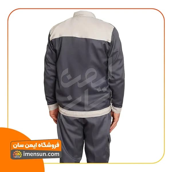 لباس کار بوفالو طوسی (جامبو سایز) — تصویر ۲