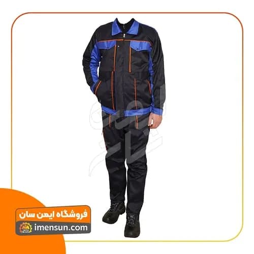 لباس کار بوفالو سرمه‌ای-آبی (جامبو سایز) — تصویر ۳