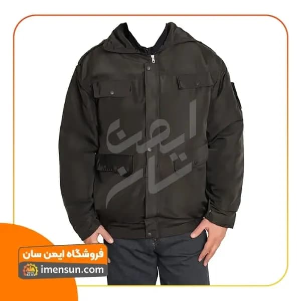 کاپشن نگهبانی مردانه طرح سبلان طرح پلیسی (جامبو سایز)