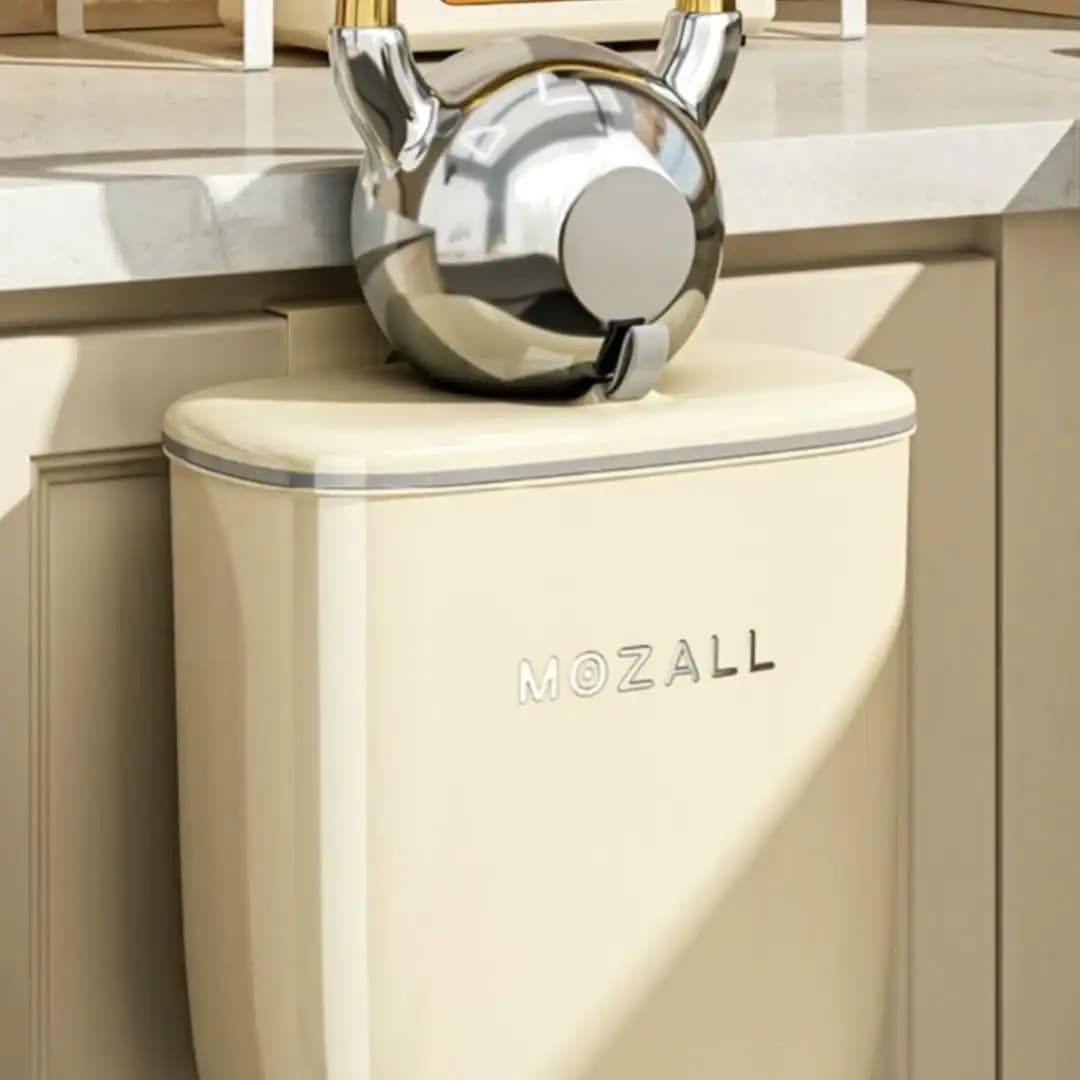 سطل زباله کابینتی درب تاشو MOZALL — تصویر ۳