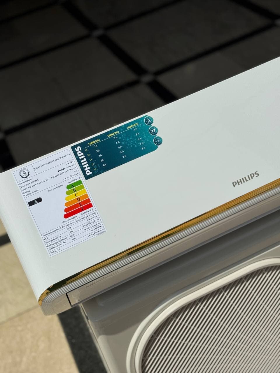 کولرگازی 12000 فیلیپس اینورتردار T3 مدل FAC12VC-CB5CCA1TH — تصویر ۶