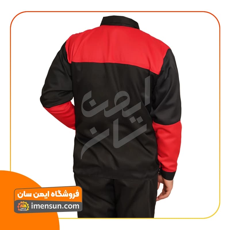 لباس کار قرمز مشکی — تصویر ۲