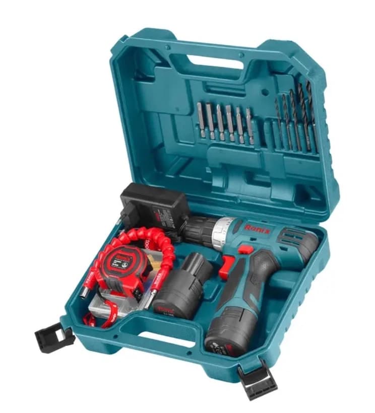 مجموعه 19 عددی پیچ گوشتی شارژی رونیکس مدل RS-8012 — تصویر ۳