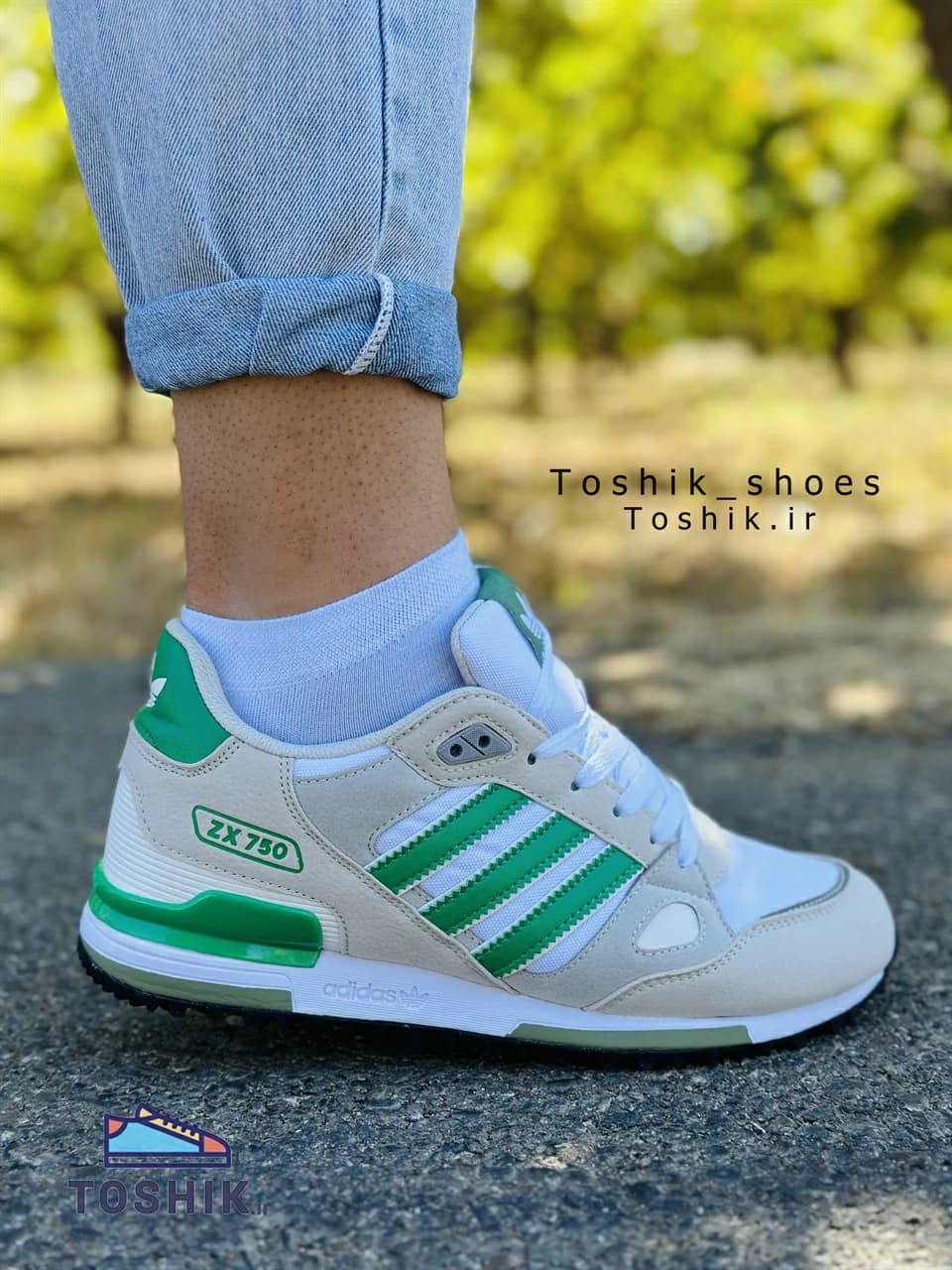 کفش آدیداس zx 750 رنگ طوسی