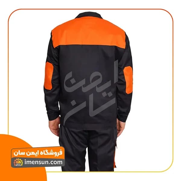 لباس کار مهندسی ست‌ورک سرمه‌ای نارنجی — تصویر ۲