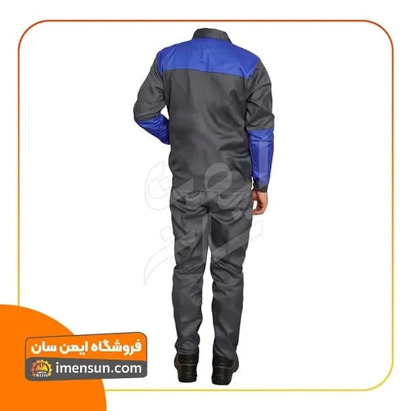 لباس کار سیلوری طوسی آبی (آستردار) — تصویر ۴