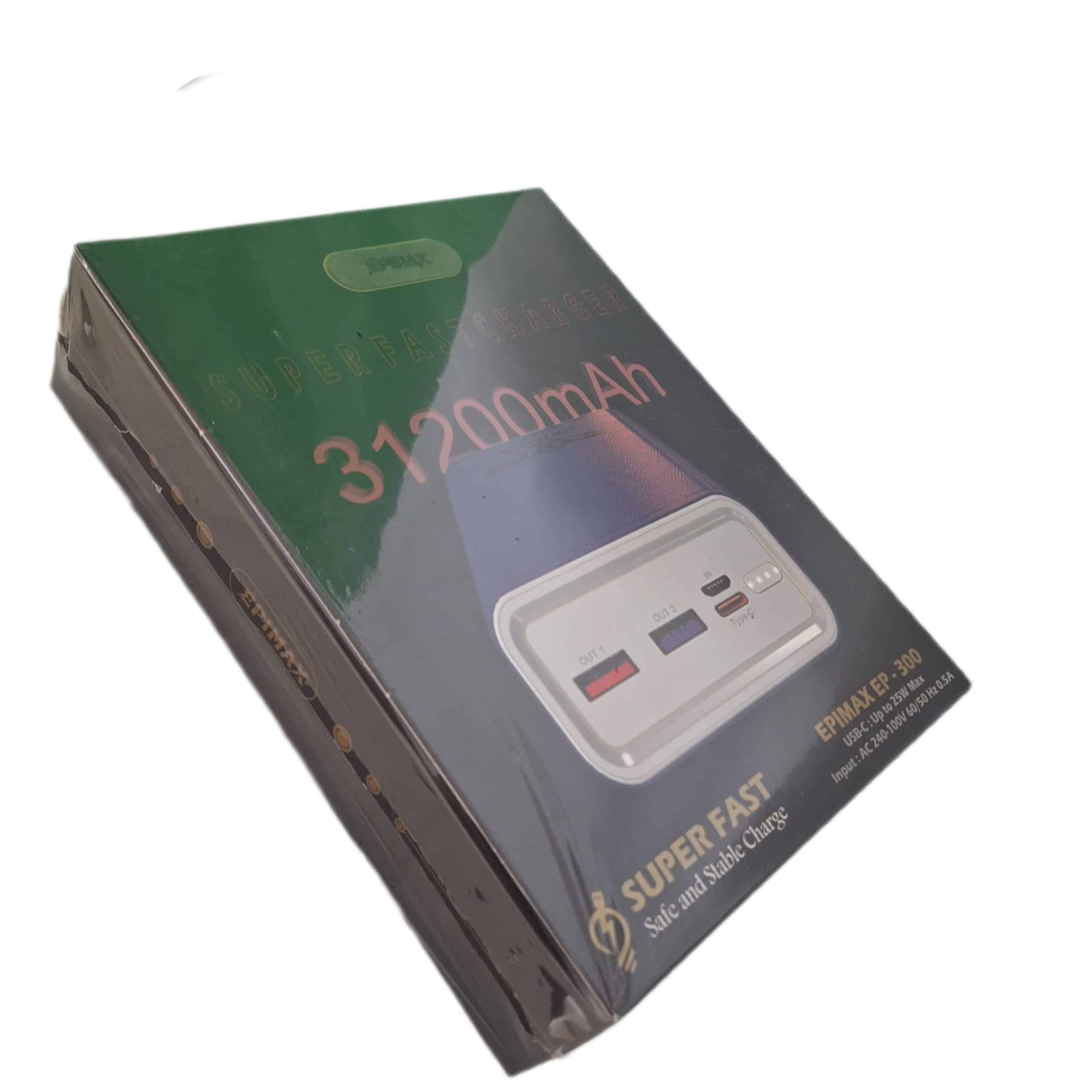power bank 30000 ep300 pd super fast پاوربانک — تصویر ۲
