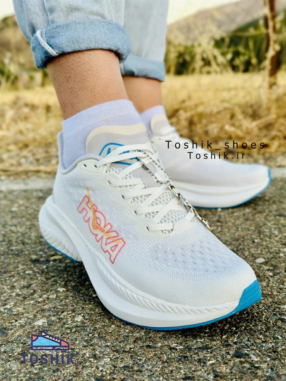 کفش هوکا نرم و راحت مردانه و پسرانه مدل M MACH6 ساخت ویتنام — تصویر ۲
