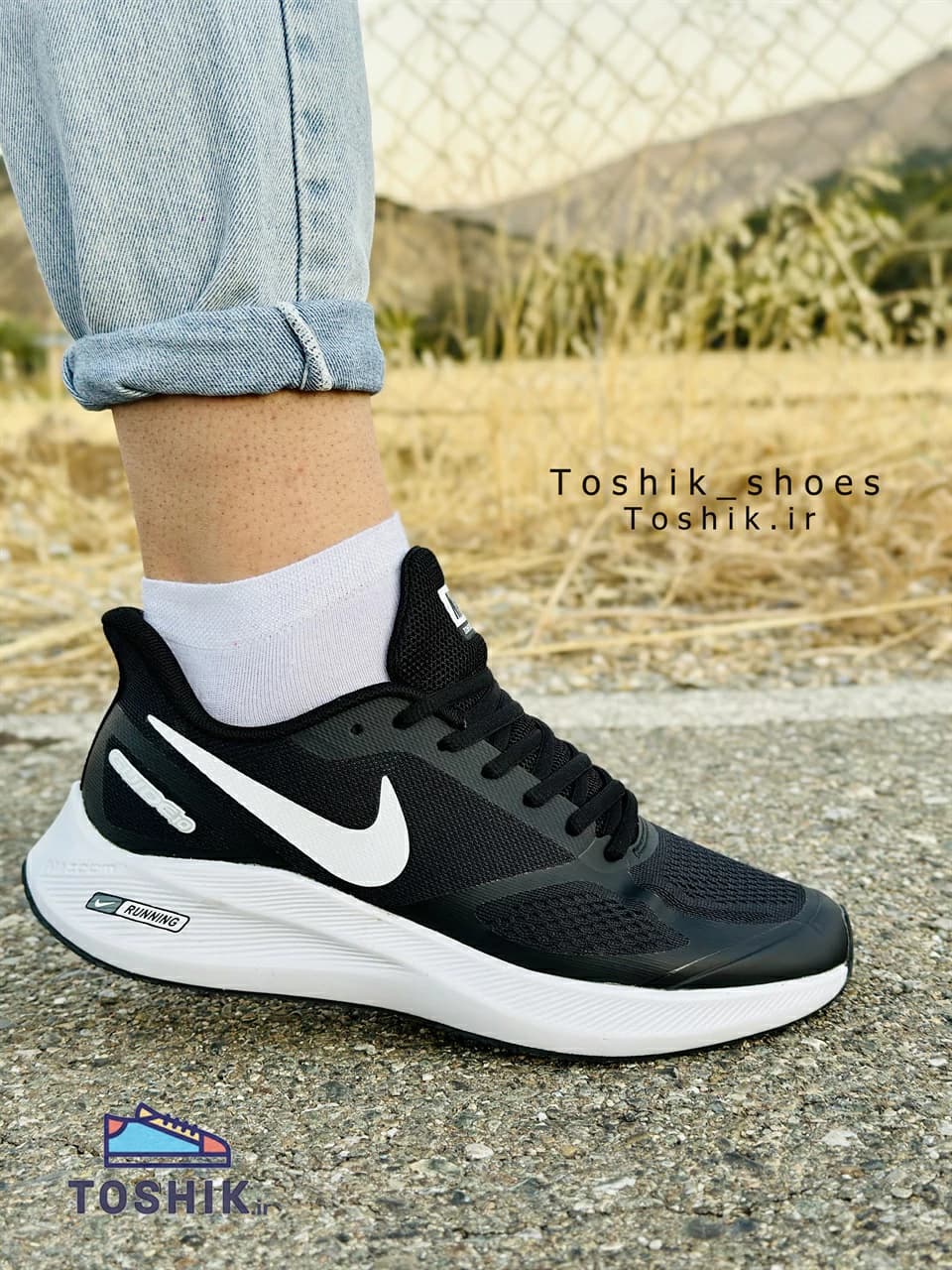 کفش نایک زوم گاید Nike zoom Guide ویتنامی مشکی با زیره سفید