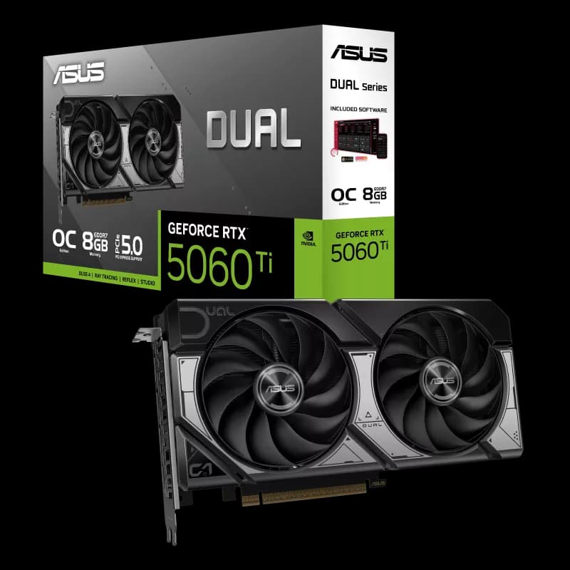 کارت گرافیک ایسوس مدل Dual RTX 5060 Ti OC 8GB