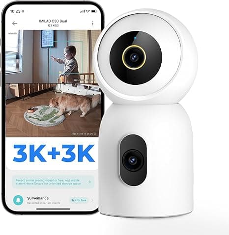 دوربین شیائومی ایمیلب c30 دو لنز IMILAB C30 Dual Security Camera Indoor, 3K+3K Dual Lens — تصویر ۳