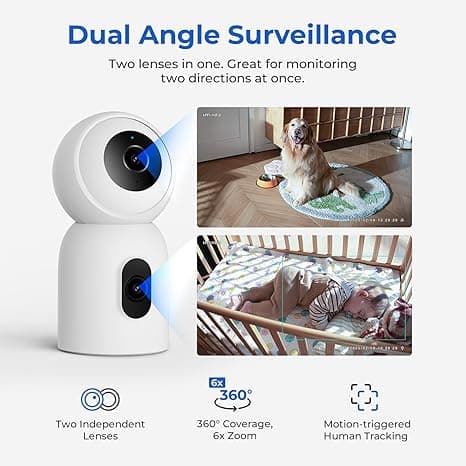 دوربین شیائومی ایمیلب c30 دو لنز IMILAB C30 Dual Security Camera Indoor, 3K+3K Dual Lens — تصویر ۵