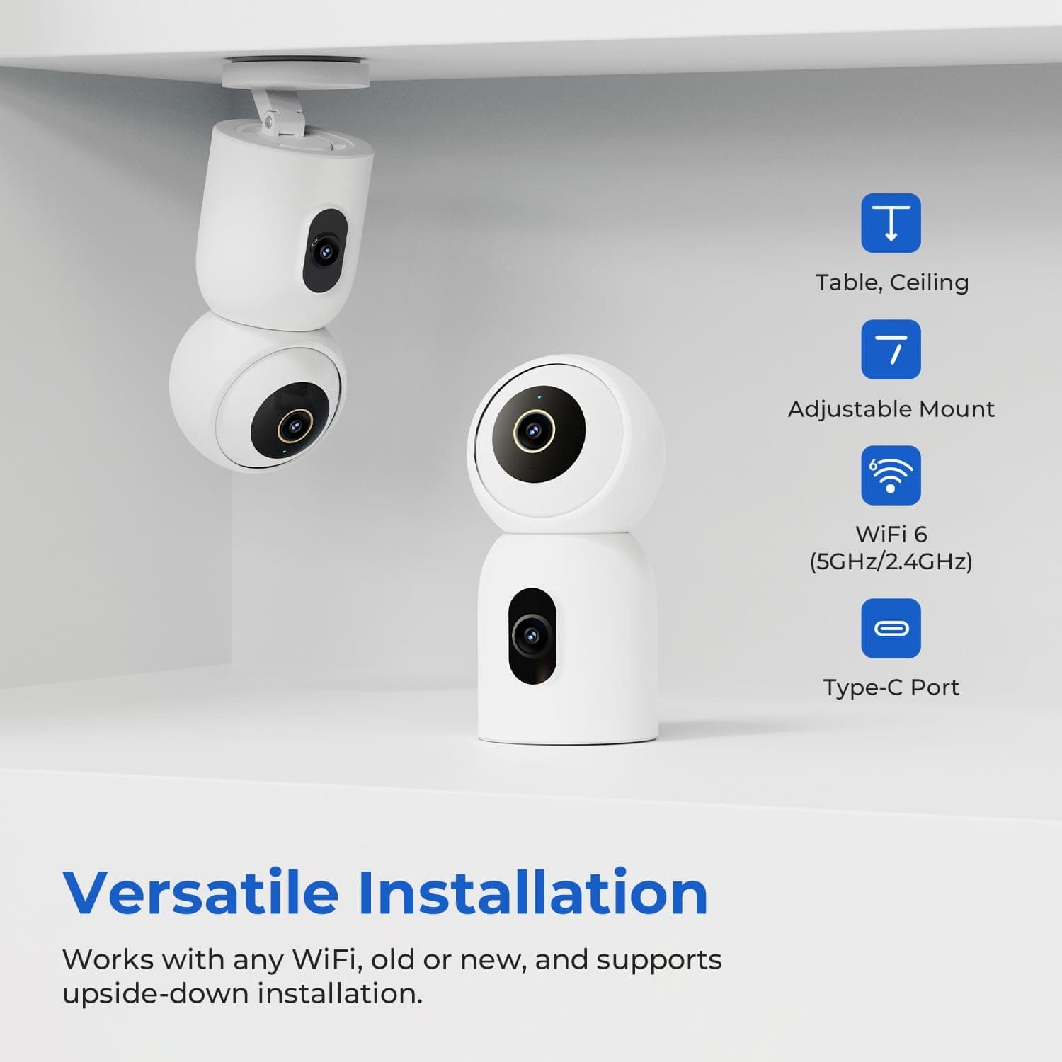 دوربین شیائومی ایمیلب c30 دو لنز IMILAB C30 Dual Security Camera Indoor, 3K+3K Dual Lens — تصویر ۴