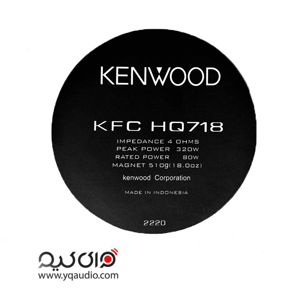 برچسب باند کنوود 718HQ | لیبل پشت مگنت Kenwood 718 مشکی