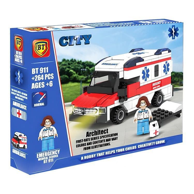 لگو ماشین آمبولانس 264 قطعه کد BT911