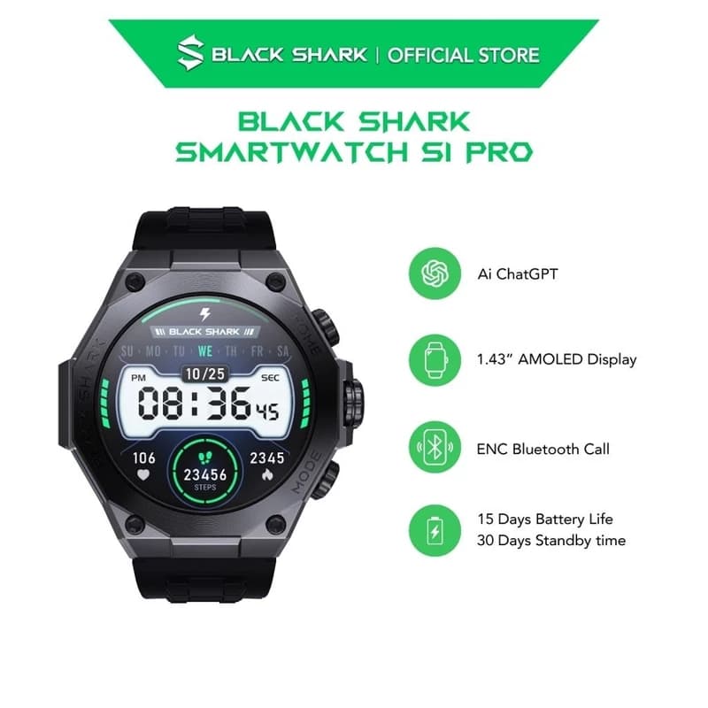 ساعت هوشمند شیائومی مدل Black Shark S1 Pro — تصویر ۶