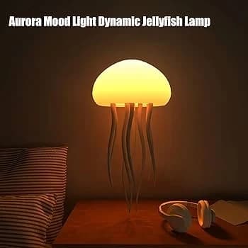 چراغ خواب عروس دریایی با نور رنگی و شارژی