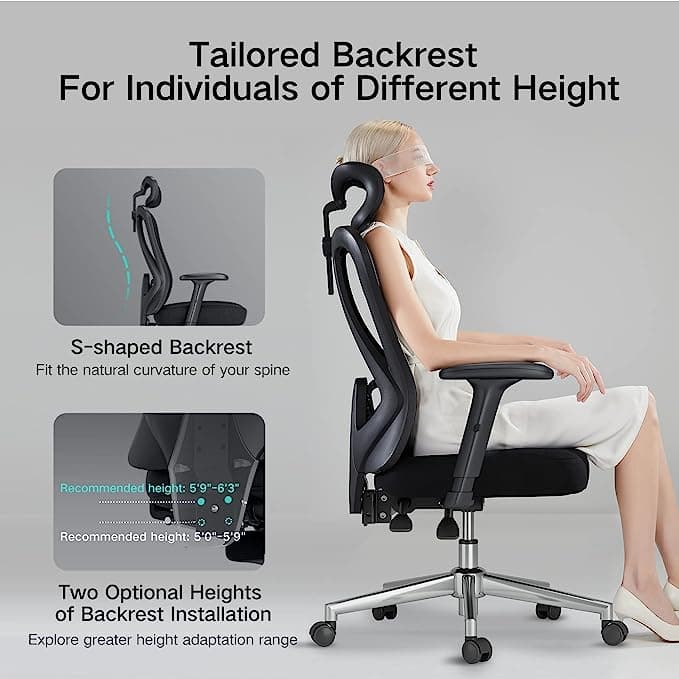 صندلی اداری ارگونومیک شیائومی Xiaomi Hbada Ergonomic Office Chair P3 — تصویر ۷