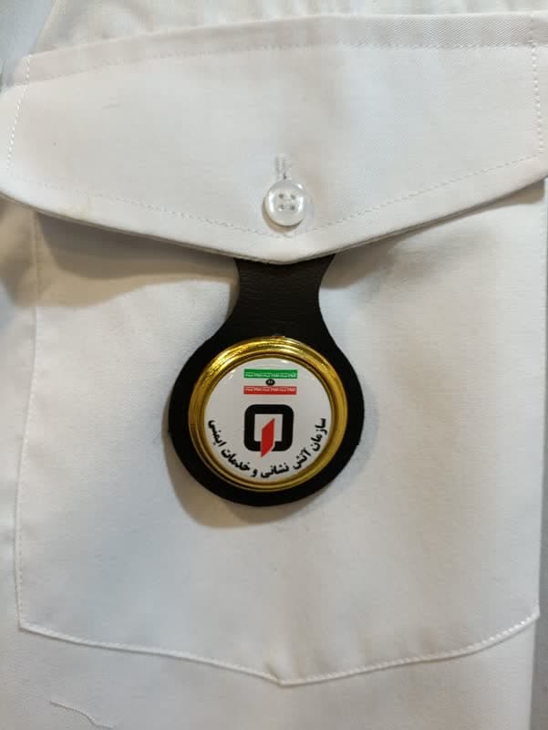 آویز چرمی آتش نشانی(طرح 3) — تصویر ۲