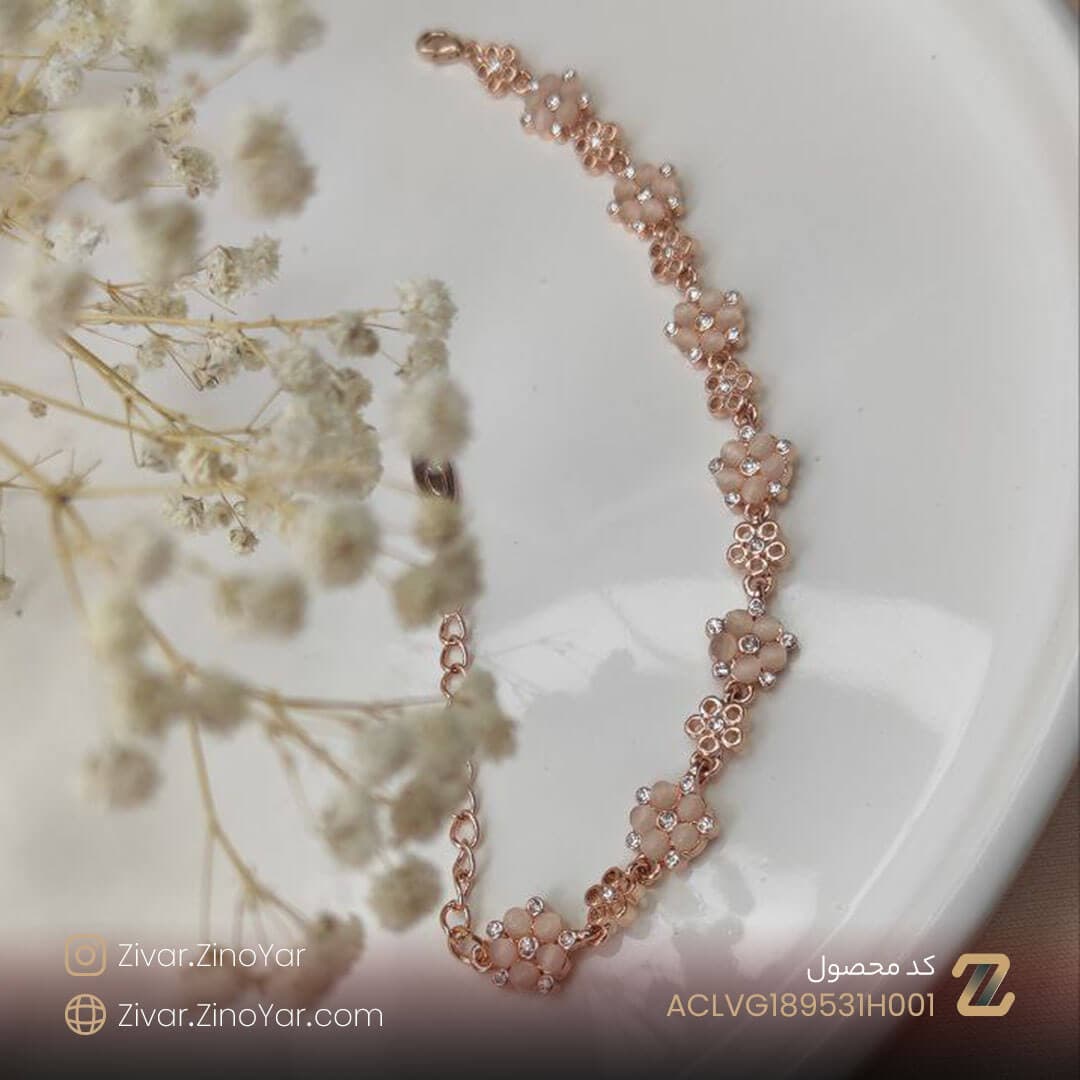 دستبند گل صدفی کلیو – کد ACLVG189531H001 — تصویر ۴