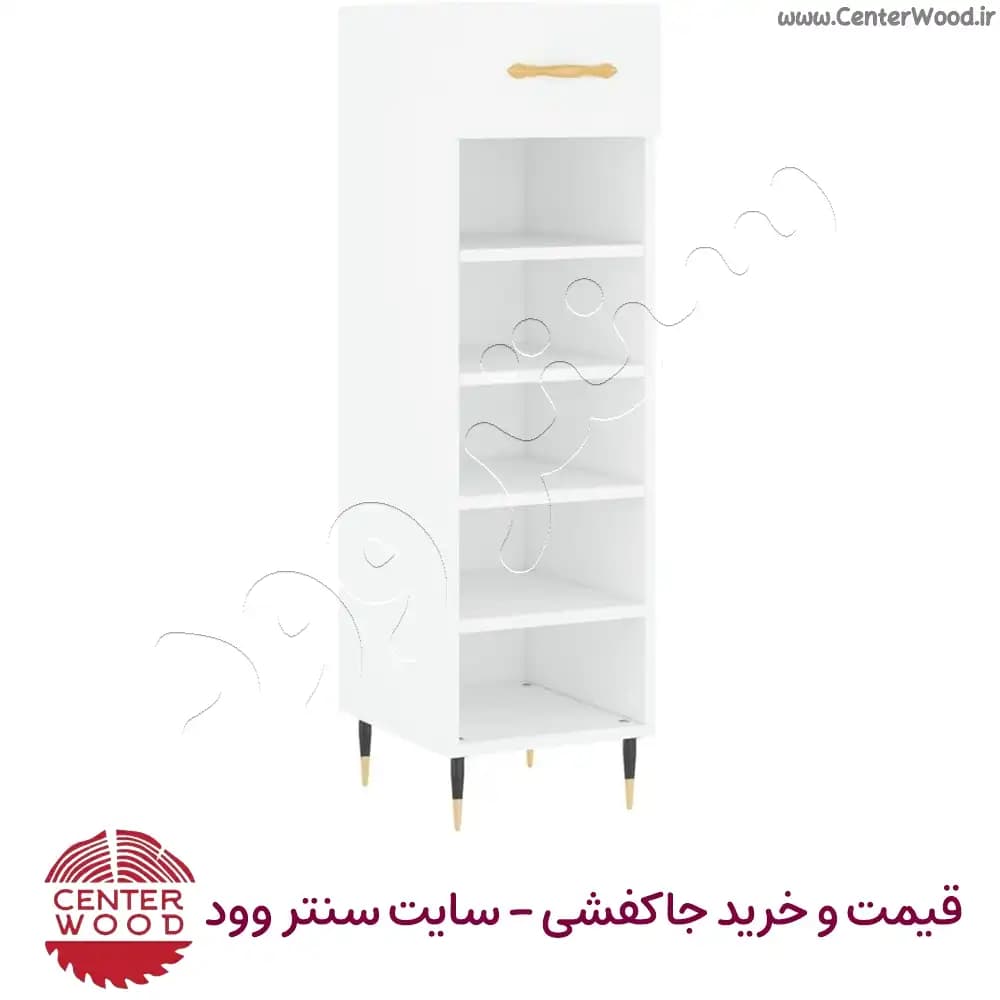 جاکفشی جدید باریک 5 طبقه با یک کشو کد 2219